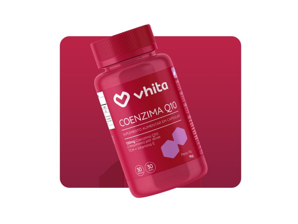 Coenzima Q10 com Vitamina E e TCM 120mg 30 Cápsulas – Vhita