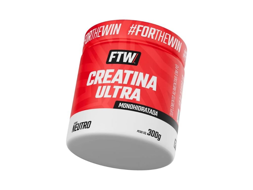 FTW Creatina Ultra Pote 300g – Suplemento com Creatina – Energia, Força Muscular e Performance – Sabor Neutro