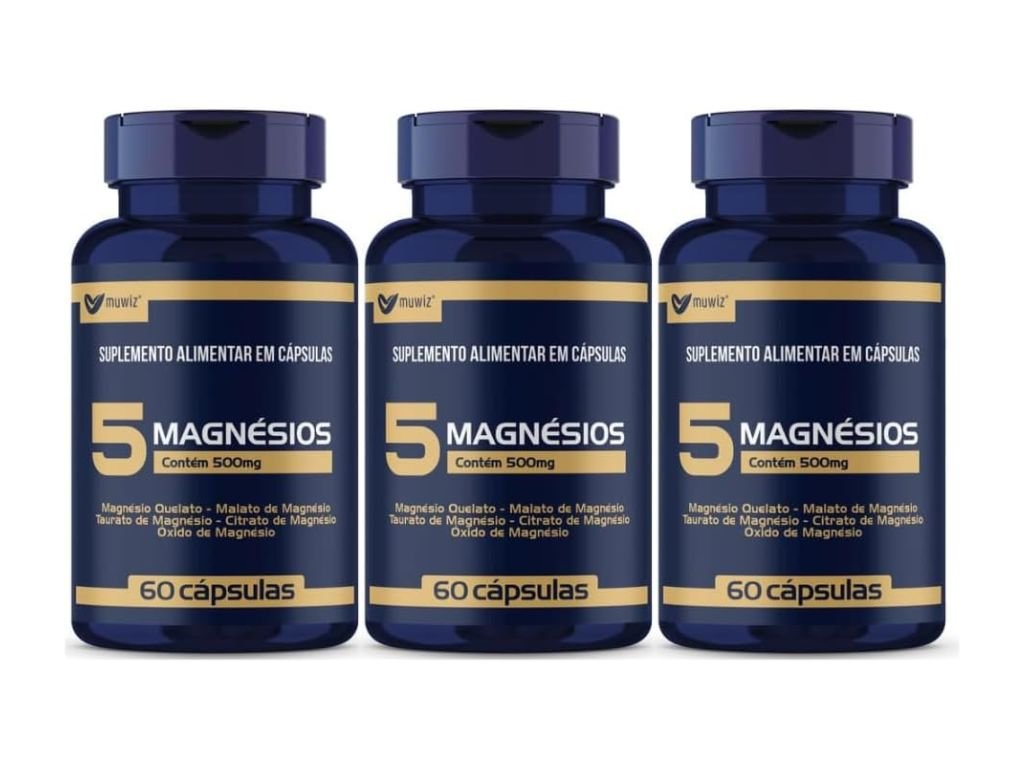 5 Magnesio Quelato Malato Taurato 60 Capsulas